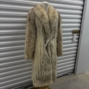 Vintage Avanti Cream Teddy Jacket Coat